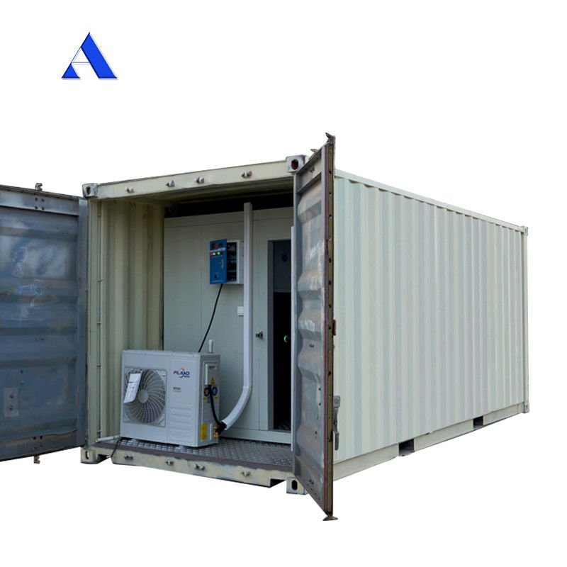 20ft Reefer Container Cold Storage Room with Aluminum T-Bar Floor and R134a/R404A Refrigerant