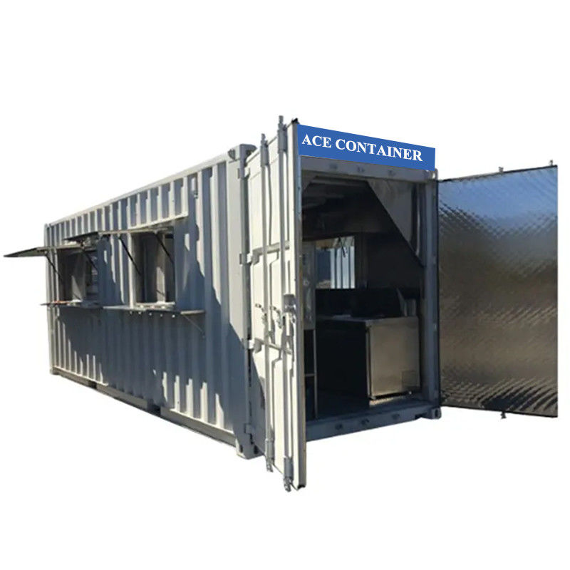 20ft Mobile Shipping Container Commercial Kitchen with Modern Design Style and Corten-A Customization