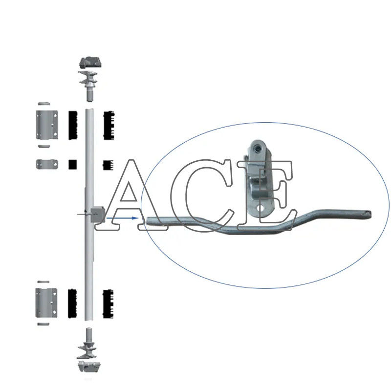 High Security Shipping Containers Door lock set Silver Forged or Flat Handle with ISO Spare Parts and Accessories