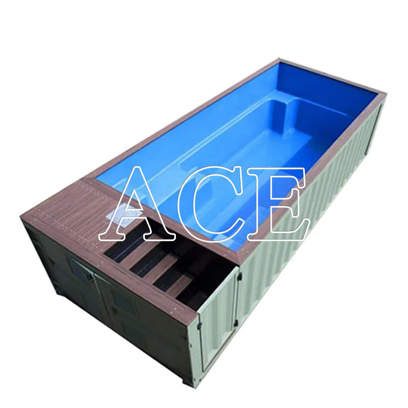 Outdoor 20ft 30ft 40ft Shipping Container Swimming Pool with Filtration Included and Customized Color