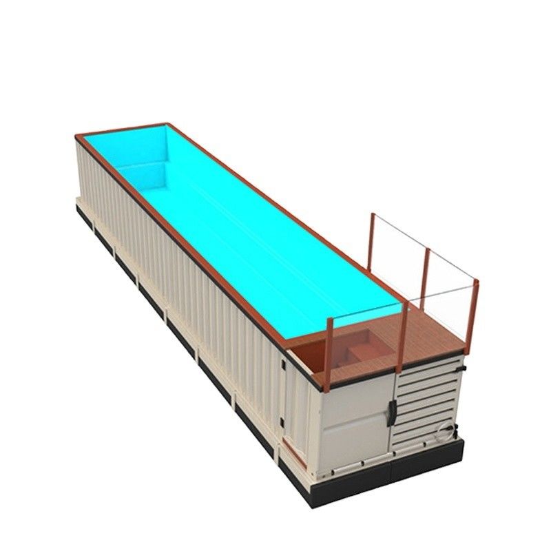 40ft Shipping Container Swimming Pool Outdoor with Durable Corten-A Structure and Plywood Floor