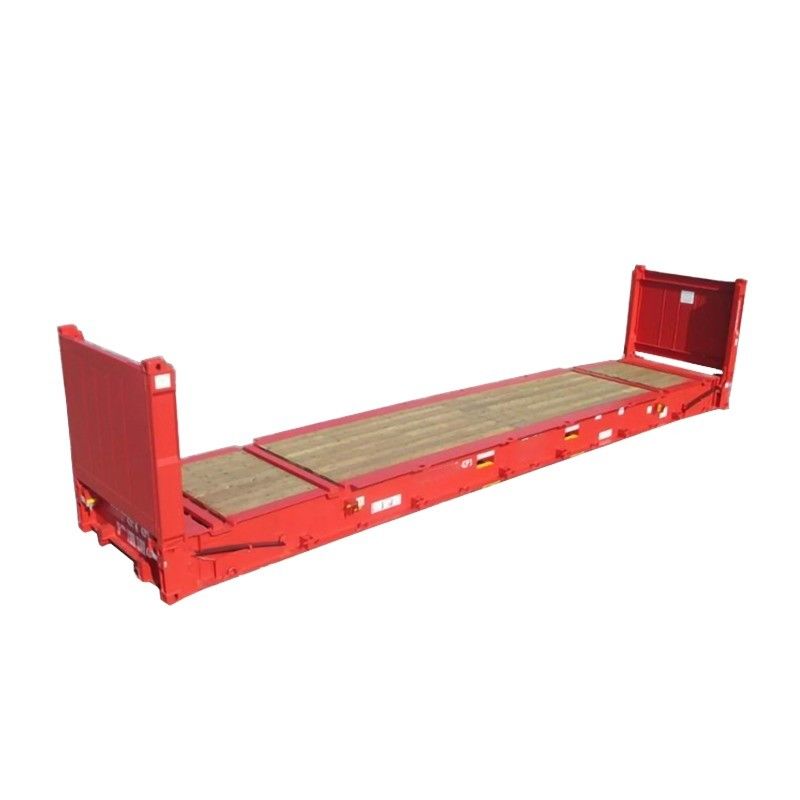 40ft 40' Steel Corten Steel Flat Rack Shipping Containers with Plywood Floor and Collapsible End Flatrack CSC Certified
