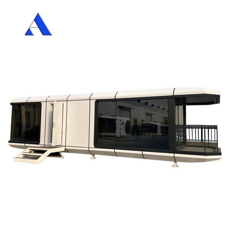 2024 Prefab Luxury Modular Modern Apple Cabin Space Capsule Container House Maison Capsule Spatiale for Mgo Board and PVC Floor