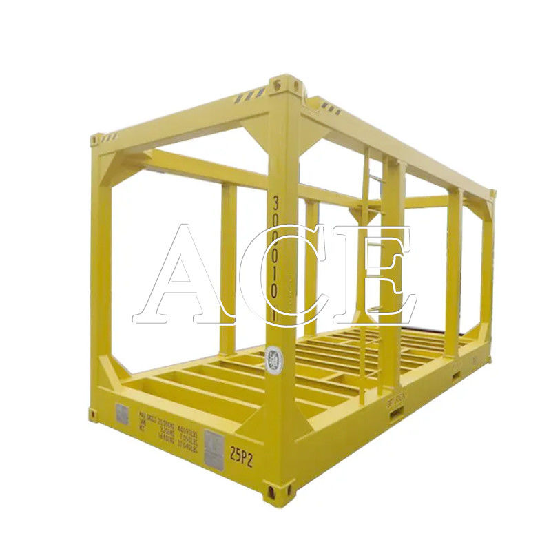 Steel Floor DNV 2.7-1 20ft High Cube Offshore Lifting Frame Capacity 30.8 CBM Gas and Oil Drilling
