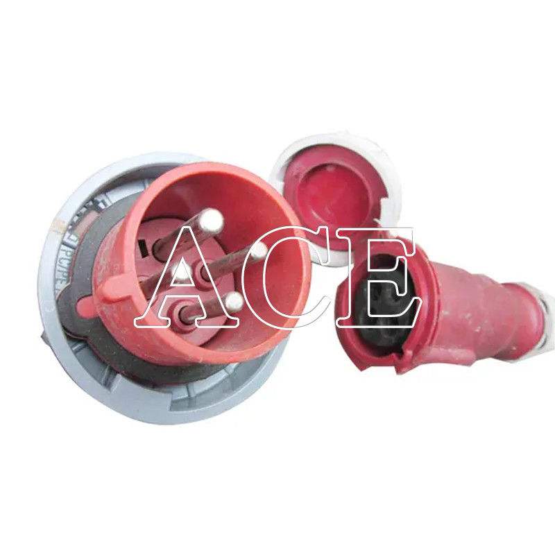 Industrial Plastic Electrical Plug and Socket for Reefer Container Spare Parts Rated Voltage 400V