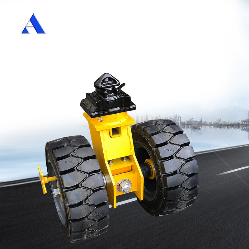 Sturdy and Durable Heavy Duty Molded Rubber Tire Casters for Moving Shipping Container H x L 550 X 500MM