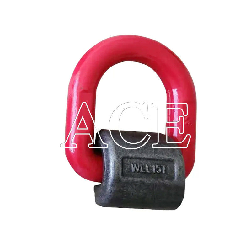 Trailer Locks Container Lashing Materials 1.2T 2T 5.3T 8T 15T Metal D Ring with Welded Clamp