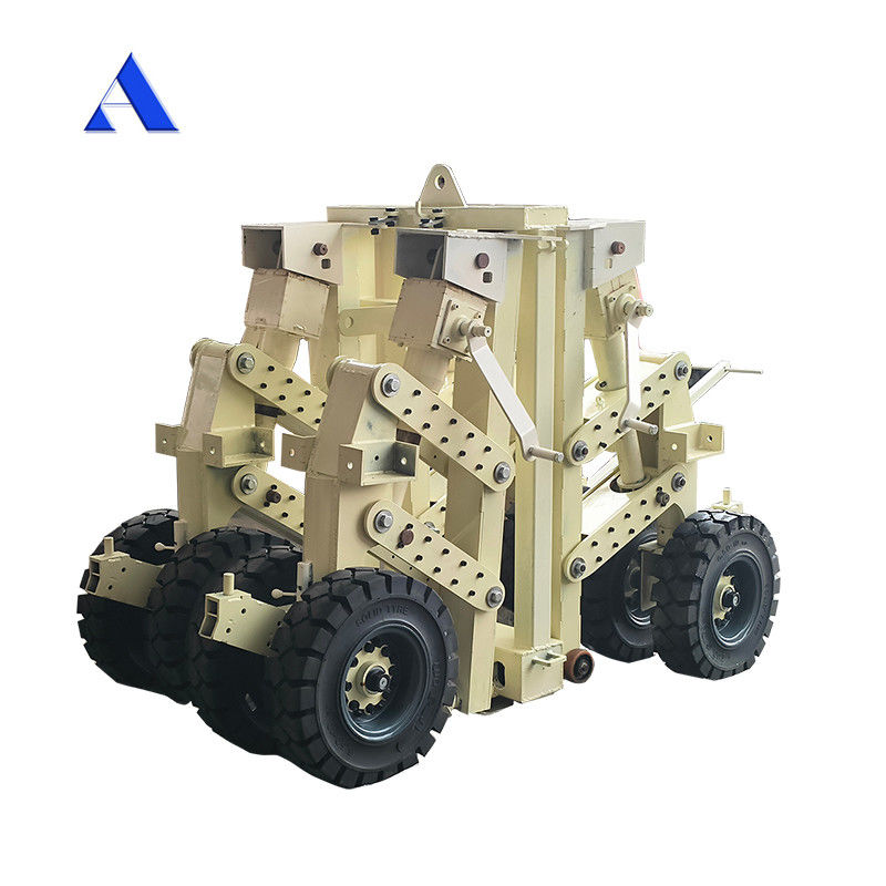 15tons 30tons 4pcs Rubber Super Shipping Container Lifting Caster with Twistlock Office Building Upgrade Projects in Grey