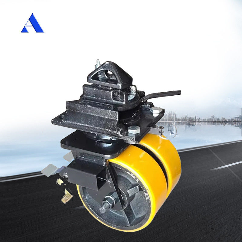 Swivel Rigid Style Heavy Duty Double Wheels Caster with Twist Lock Ensures Smooth Movement of ISO Shipping Containers