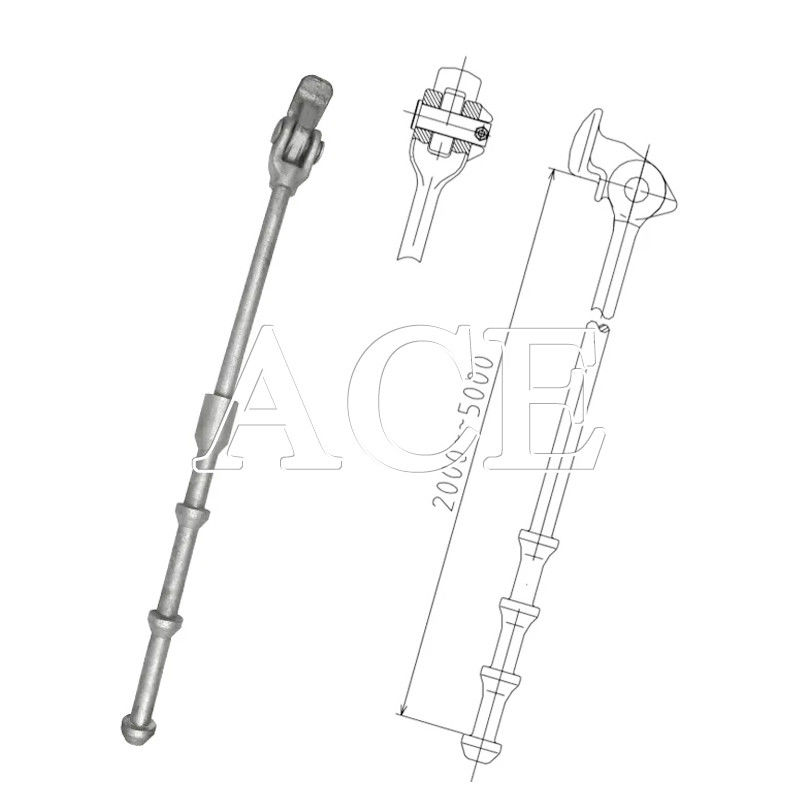 Customized Length Galvanized DNV GL Certified Container Lashing Equipment Lashing Bar Lashing Rod for Hot Dip Galvanization