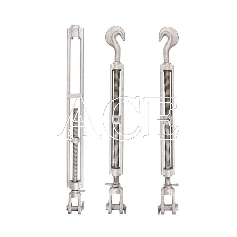 12.9-22.6KGS Hot Dip Galvanized DNV GL Certified Marine Container Lashing Equipment Lashing Turnbuckle with Hook